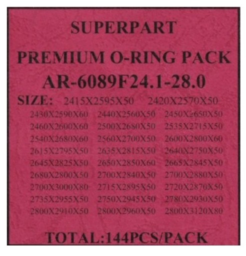 USZCZELKI PŁASKIE O-RING KOMPLET 24.1-28.0MM x144
