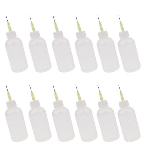 12 X 50 ml Plastikowy aplikator Butelki z klejem