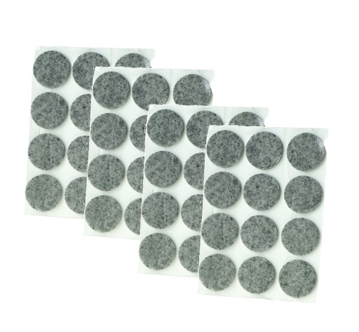 48 SZT. Podkładki filcowe pod meble, filc fi 28 mm