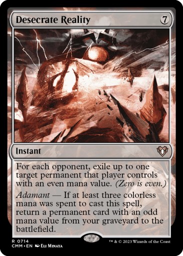 MTG Desecrate Reality R