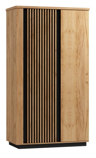 Szafa dwudrzwiowa LAMELLO art.13 dąb craft / czarny LOFT LAMELE