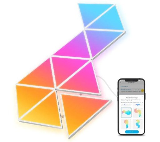 Panel LED ścienny Govee H6067 Glide Tri-angle WIFI