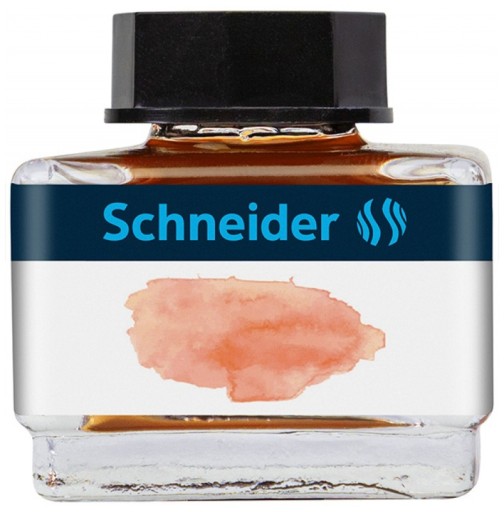Atrament do pióra szklany kałamarz, 15ml, morelowy