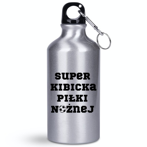 Butelka/bidon 400 ml prezent dla kibicki/fanki piłki nożnej + imię, 17