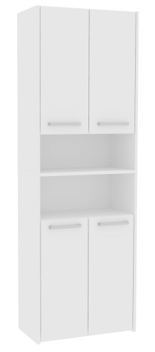 Duża szafka łazienkowa 60cm regał słupek biała