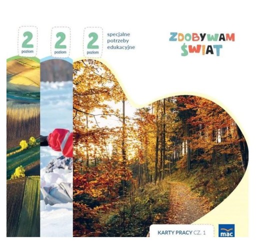 ZDOBYWAM ŚWIAT. KARTY PRACY CZ.1-3 POZIOM 2 - Just