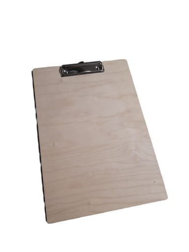 DREWNIANY CLIPBOARD deska z klipsem PODKŁADKA A4
