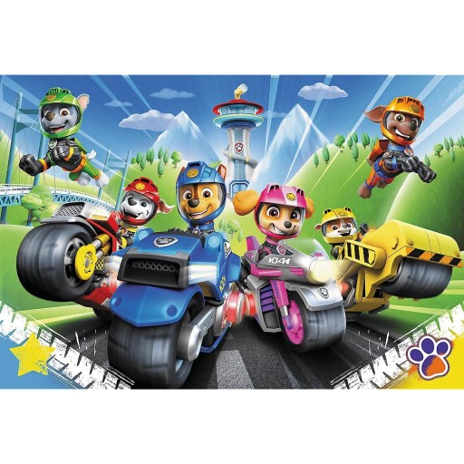 Puzzle PSI PATROL na motorach PREZENT układanka dla dzieci 100 el TREFL 5+