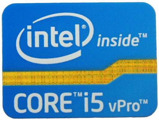 Naklejka INTEL CORE i5 vPRO 21x16mm [147]