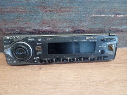 SONY CDX-C5850R Panel do Radio Samochodowe Klasyk Youngtimer RARYTAS