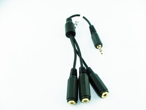 ADAPTER JACK WTYK 3,5mm 3X GNIAZDO 3,5mm