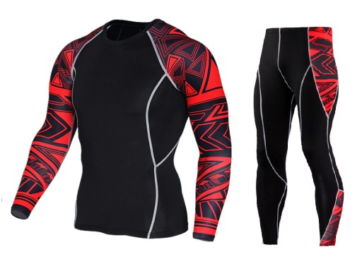 ODZIEŻ TERMOAKTYWNA RASHGUARD LEGINSY KOMPLET XXL