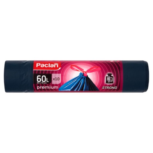 PACLAN Worki na śmieci premium 60l x 10szt