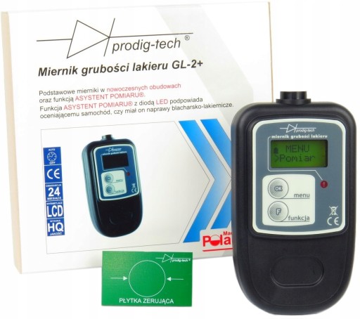 Miernik, tester grubości lakieru GL-2+