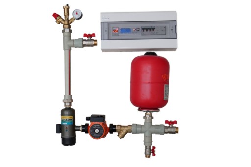 Zestaw z kotłem Gazda 3kW i instalacją hydrauliczną