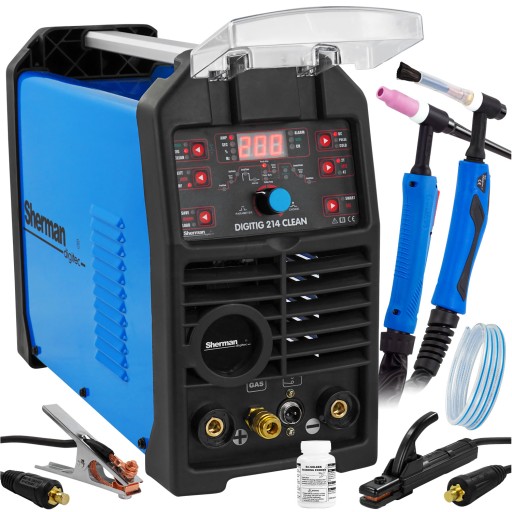 Spawarka inwertorowa TIG DC Sherman 214 CLEAN Cold TIG 200A MMA Puls 2T 4T