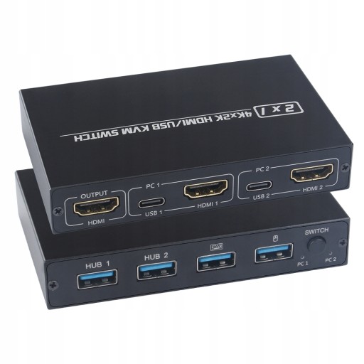 Przełącznik KVM HDMI/USB AIMOS AM-KVM 201CL