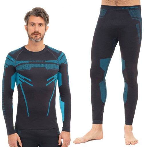 BRUBECK TERMICZNA ODZIEŻ MOTOCYKLOWA męska BLUZA DRY + SPODNIE NA MOTOR 2XL