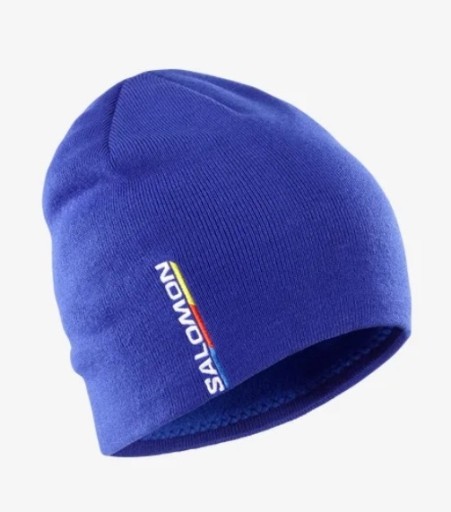 CZAPKA SALOMON GRAPHIC BEANIE SURF THE WEB NIEBIESKA