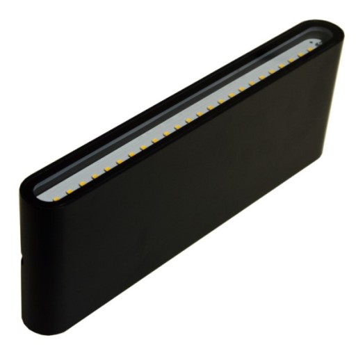 KINKIET ELEWACYJNY LED FLOW 2X9W 4000K CZARNA