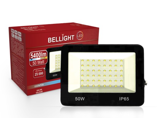 Halogen Naświetlacz LED 50W 6500K 5400lm IP65 Czar