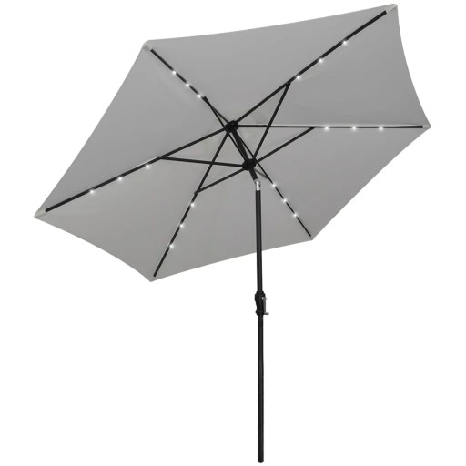 DUŻY PARASOL OGRODOWY SKŁADANY TARASOWY LED 3 m