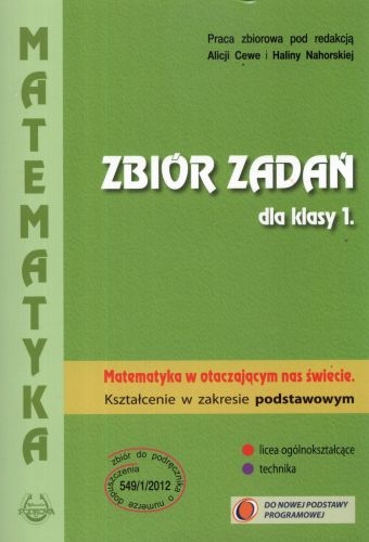Matematyka LO KL 1. Zbiór zadań. Zakres podstawowy