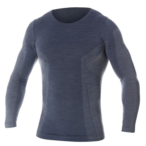 MĘSKA KOSZULKA WEŁNIANA BRUBECK COMFORT WOOL L