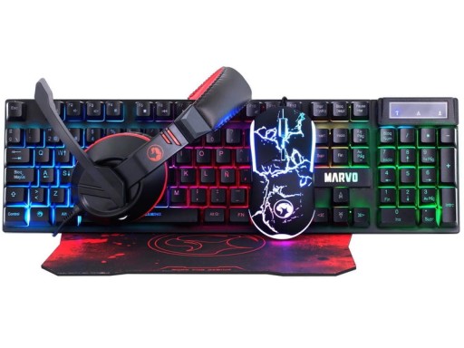 Zestaw MARVO CM409 Klawiatura Mysz Słuchawki