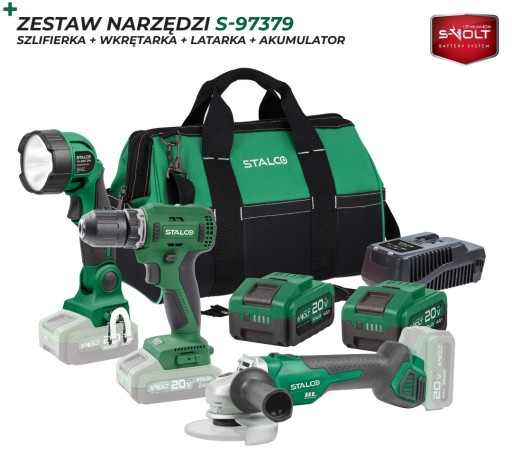ZESTAW ELEKTRONARZĘDZI AKU TORBA STALCO S-97379