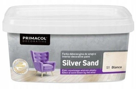 FARBA DEKORACYJNA SILVER SAND 1L BLANCA S1