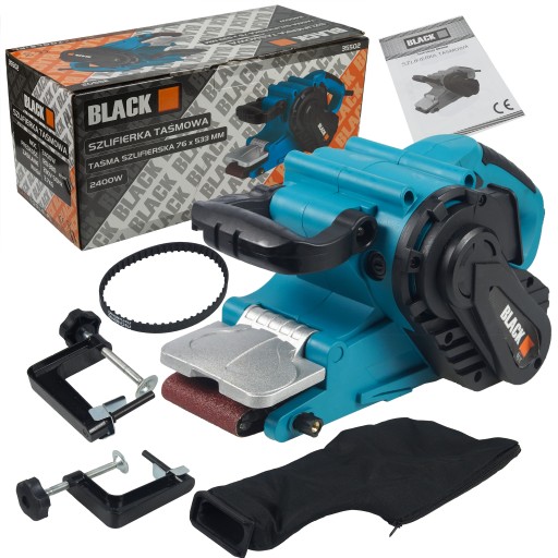 SZLIFIERKA TAŚMOWA 2400W BLACK 76MM X 533MM