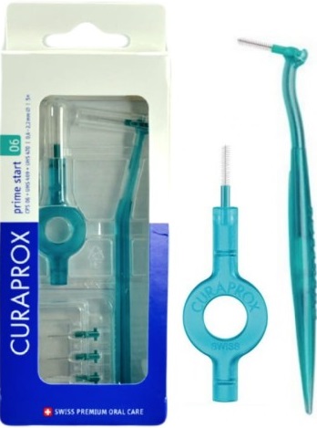 CURAPROX CPS 06 PRIME START ZESTAW SZCZOTECZEK MIĘDZYZĘBOWYCH Z UCHWYTAMI