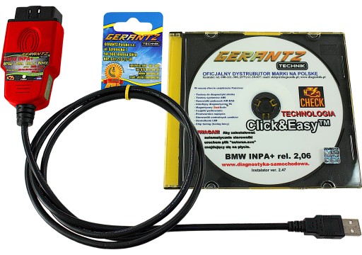 Interfejs BMW INPA v2.06 pojazdy: 1996-2006 | GT1