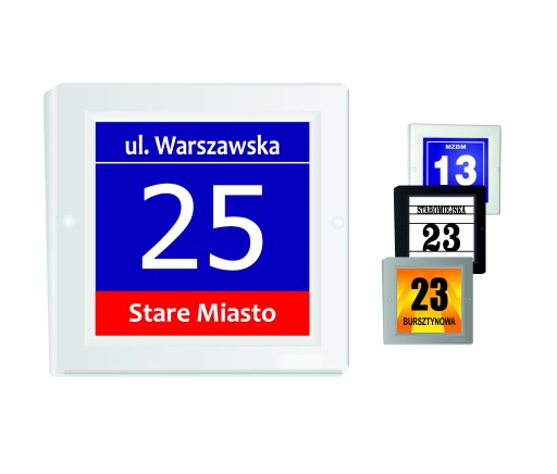 PODŚWIETLANY NUMER DOMU LED TABLICA ADRESOWA 23x23