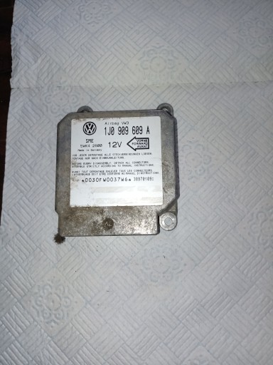 SENSOR MODUŁ AIRBAG 1J0909609A VW GOLF AUDI BORA