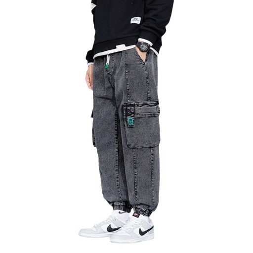 SPODNIE JEANSOWE BOJÓWKI MĘSKIE JOGGER JEANS