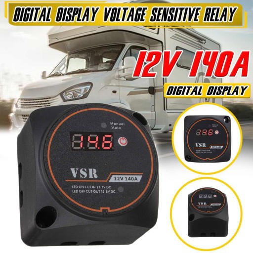 Parowiec VSR 12V 140A inteligentny samochód RV cyf