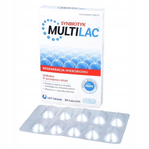 MULTILAC Synbiotyk probiotyk + prebiotyk 10 kaps