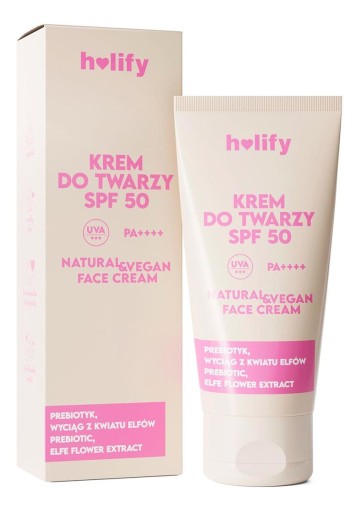 Holify Krem do twarzy prebiotyczny SPF50 50 ml