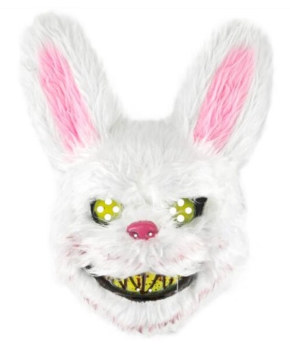 Maska Halloween Królik 25x32cm IMPREZA HALLOWEEN