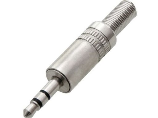 Wtyk na kabel - jack 3.5 metal HQ nowy