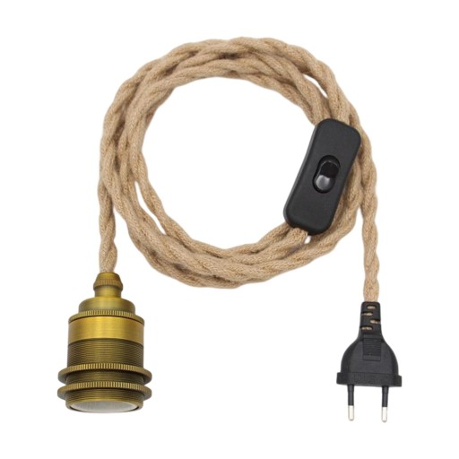 Przewód zasilający lampy Przewód zasilający lampy Lampa wisząca Retro