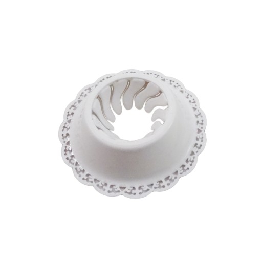 Okapnik biały plastikowy mały - 3,5 cm wlot