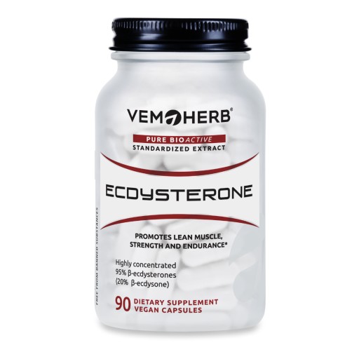 VemHerb ECDYSTERONE 245mg 90k Leuzea Energia Siła