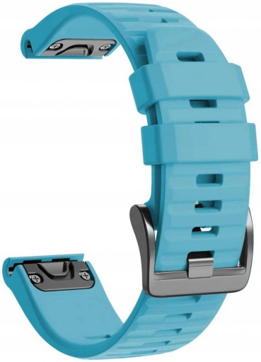BŁĘKITNY Silikonowy Pasek Garmin Epix 2 (22mm)