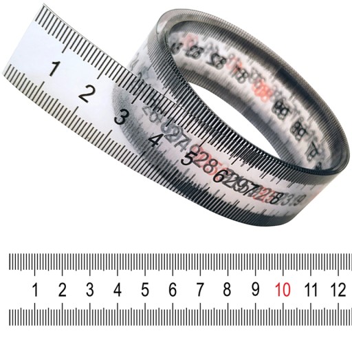 BEZBARWNA Naklejka MIARA SAMOPRZYLEPNA Taśma 100