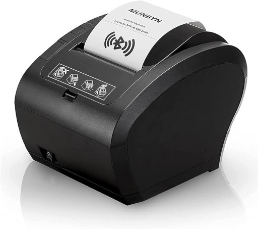 DRUKARKA TERMICZNA PARAGONÓW 300 MM/S BLUETOOTH USB MUNBYN DO BIURA SKLEPU