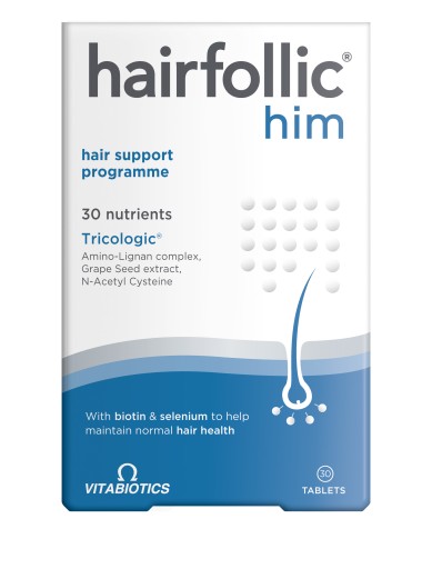 Vitabiotics Hairfollic Him 30 tabletek