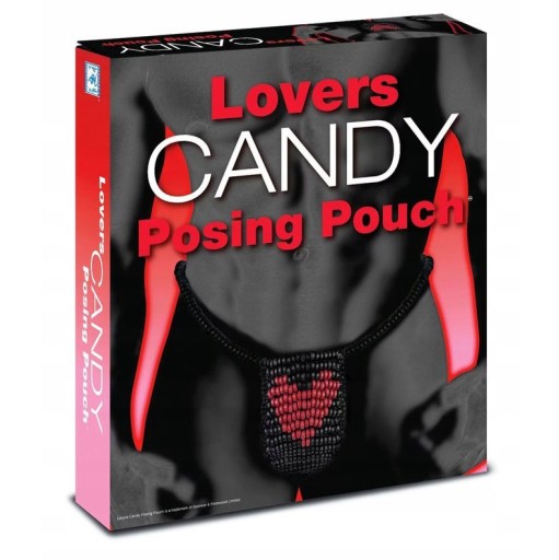 Stringi Męskie z Cukierków Serce - Lovers Candy Posing Pouch